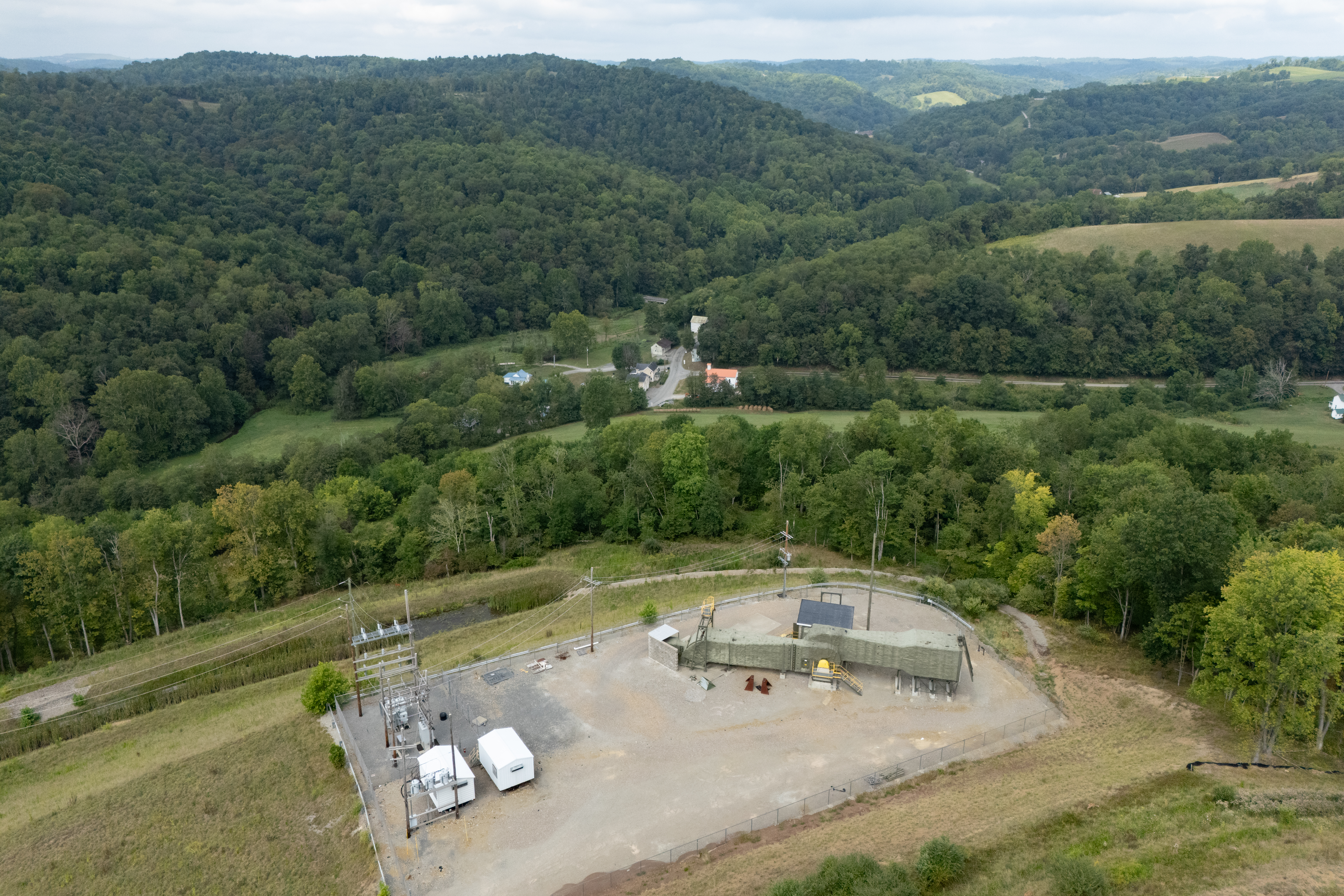 The Harvey Mine 5B Bleeder Shaft in Washington Township, Greene County. The Harvey Mine 5B Bleeder Shaft in Washington Township, Greene County.